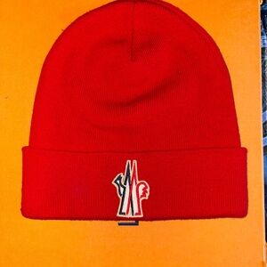Moncler Red Beanie